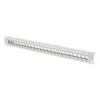 Digitus Modularny panel krosowy 24-portowy DN-91410-24 RJ-45 Cat6a Szary