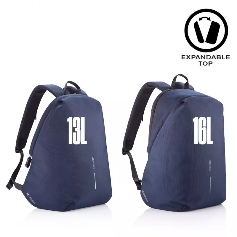 Plecak casual XDDESIGN Bobby Soft z komorą na laptop 15,6 cala, 16 l, granatowy, PET