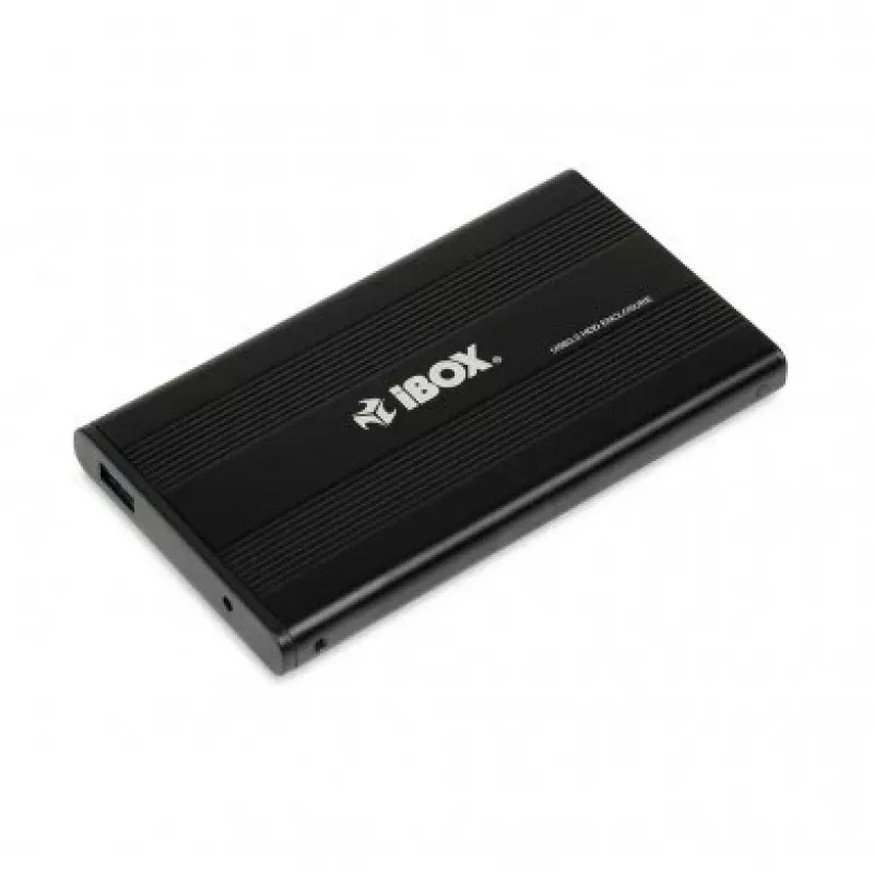 Obudowa HDD IBOX HD-02 Czarna na dyski SATA 2,5 cala, USB 3.2 Gen 1 (Type-A), jednokieszeniowa, metalowa