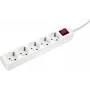 Listwa zasilająca AS Schwabe 35011 — kabel 1,4 m, 5 gniazd AC, do wnętrz IP20, 230 V, biały
