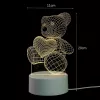 Lampka nocna Extralink HOME 3D serce iluzja optyczna lampka nocna USB