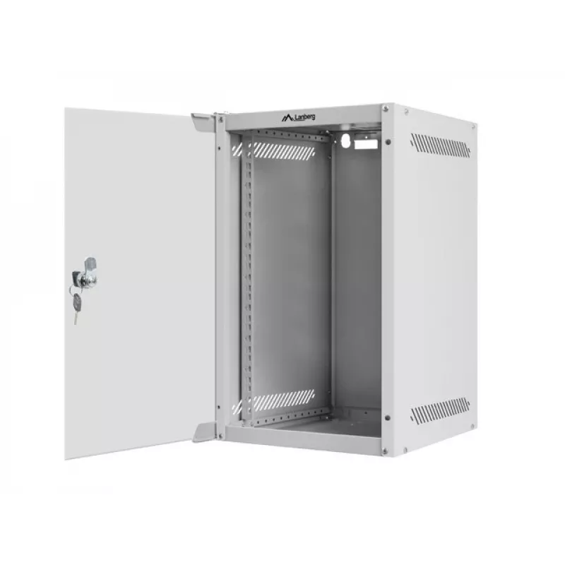Szafa ścienna LANBERG WF10-2309-10S 9U, 280×310×469 mm, nośność 20 kg, szary