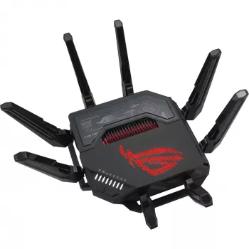 ASUS ROG Rapture GT-BE98 router bezprzewodowy 10 Gigabit Ethernet Quad-band (2.4 GHz / 5 GHz-1 / 5 GHz-2 / 6 GHz) Czarny