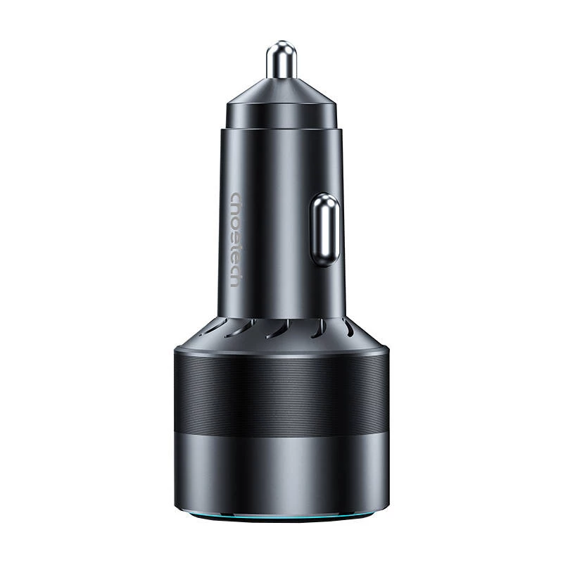 Ładowarka samochodowa Choetech TC0011 130W 2x USB C 1x USB A (czarna)