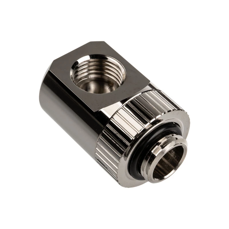 EK Water Blocks EK-Torque Adapter 90 stopni G1/4 cala AG do G1/4 cala IG - Obrotowy, nikiel srebrny