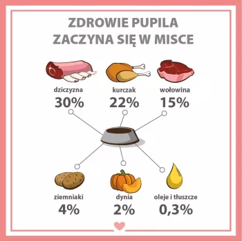 PUPIL Premium All Meat Venison - karma mokra dla psa - 800g