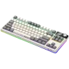 LORGAR KBP70TKLW, Bezprzewodowa mechaniczna klawiatura gamingowa TKL Pro, Beżowa, układ EN