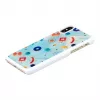 Etui na telefon iKins do iPhone XS / iPhone X S – białe etui ochronne poppin rock