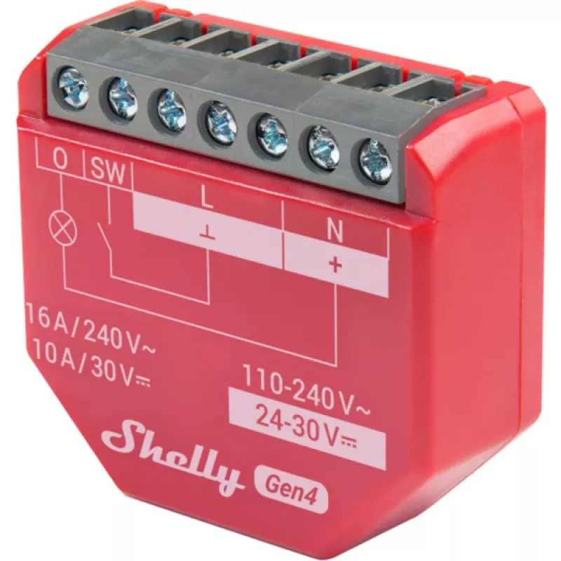 Shelly · Flush-Mount·1PM Gen4 2-Pack· Relay· max 16A· 1 Channel· Measurement Function· (Shelly_1PM_Gen4_2er)
