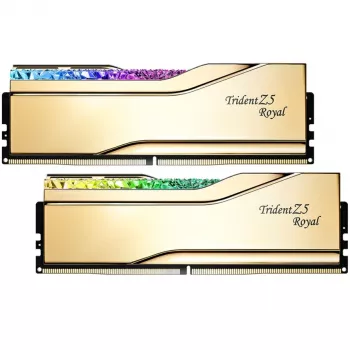 DIMM 32 GB DDR5-6000, Memory gold, F5-6000J2836G16GX2-TR5G, Trident Z5 Royal RGB, INTEL XMP