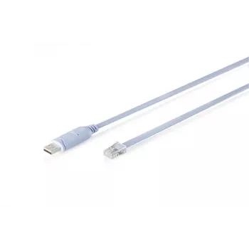Kabel konsolowy DIGITUS USB 2.0 na RJ45 (chipset FTDI), wtyk USB-A męski na RJ-48, 180 cm, niebieski