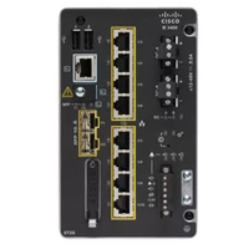 Przełącznik zarządzalny Cisco Catalyst IE3400 L2 8x Gigabit Ethernet 3x USB