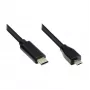 Kabel USB 2.0 Good Connections Micro B-C czarny 2m