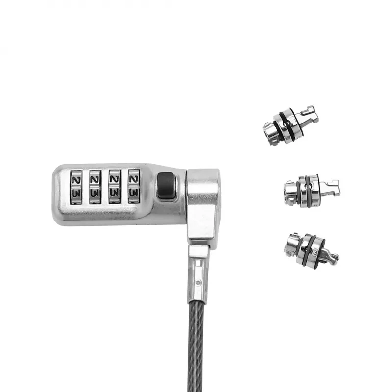 Zamek kablowy DICOTA D31713, czarny, 2 m