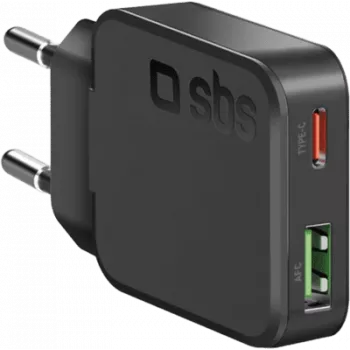 SBS PD Reiselader UltraSlim 30W USB/USB-C GaN Czarny
