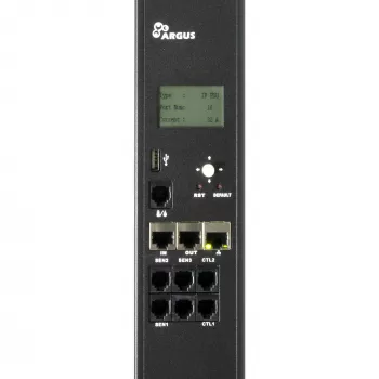 Inter-Tech SA-1632WN PDU (zasilacz dystrybucyjny) 16x gniazd C13, zarządzany/monitorowany, 100–240V, 32A, TCP/IP, SNMP, czarny