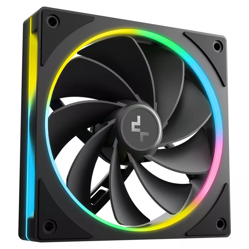 Obudowa komputera stacjonarnego DeepCool CL6600 Czarna — obsługuje zasilacze ATX/PS2/SFX/SFX-L, przednie wentylatory 140 mm, górne/tylne 120/140 mm, napędy 2,5/3,5 cala