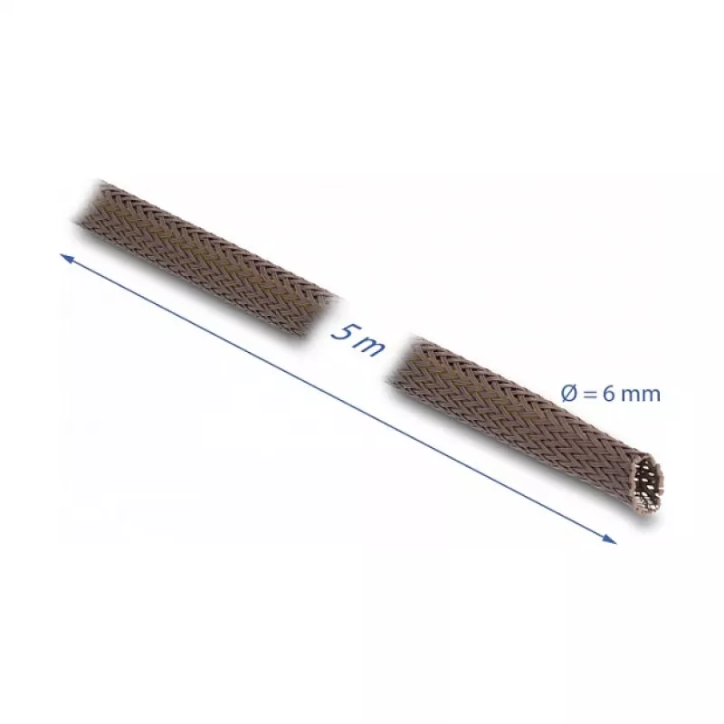 Osłona na kable DeLOCK 20903 brązowa poliestrowa 6 mm
