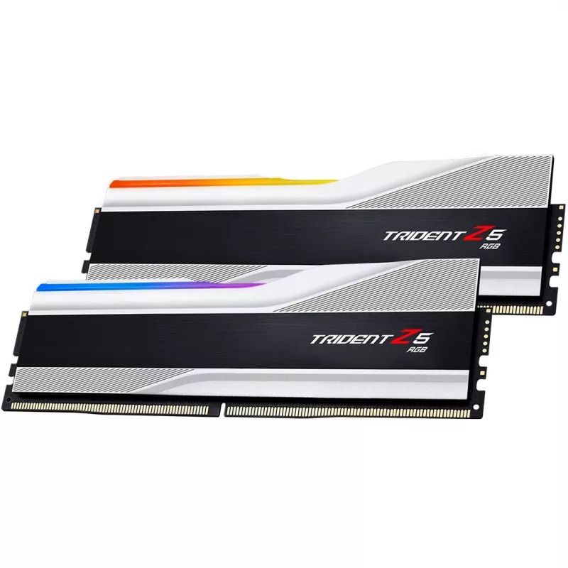 DIMM 32 GB DDR5-6000 (2x 16 GB) Dual-Kit, Arbeitsspeicher silber, F5-6000J3636F16GX2-TZ5RS, Trident Z5 RGB, INTEL XMP