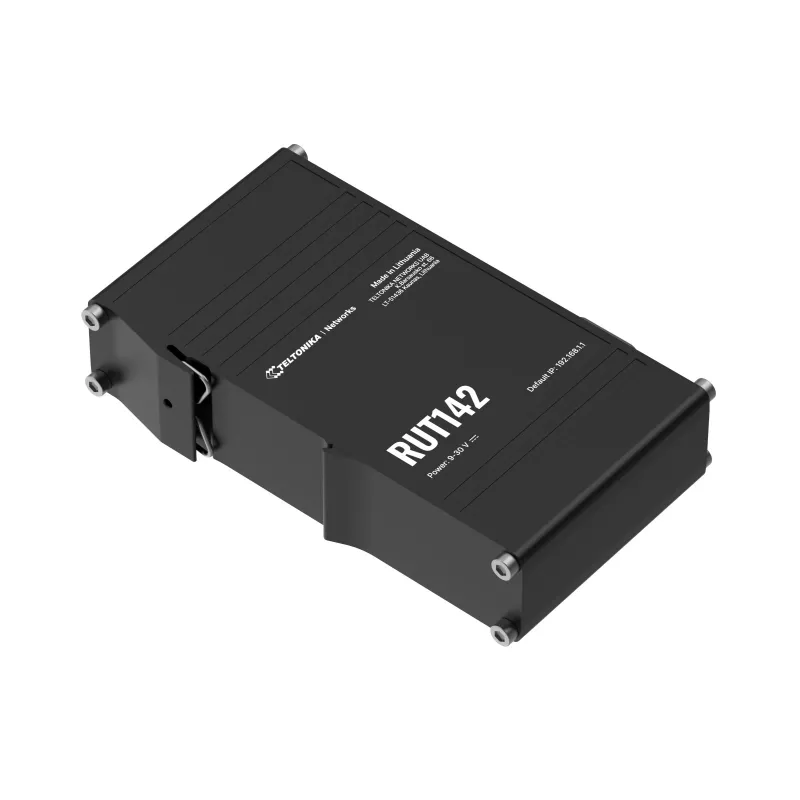 Router przemysłowy Teltonika RUT142 WiFi 4, RS232, 2x RJ45 100Mb/s, IP30
