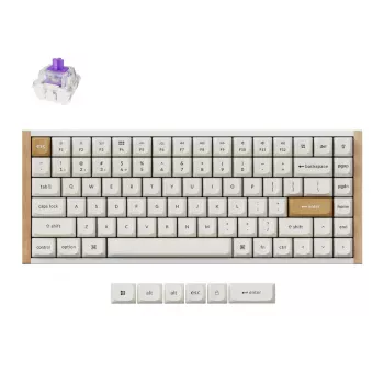 Bezprzewodowa klawiatura mechaniczna Keychron K2 Special Edition biały RGB Backlit, kompaktowy układ 75%