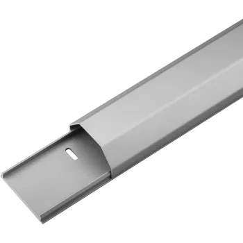 Aluminiowy kanał kablowy Wiczerwonyuct 50, Zarządzanie kablami Srebrny, 1,1 Metra