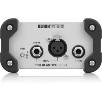 Aktywny DI-box Klark Teknik DI 10A 1-kanałowy z zasilaniem phantom 48V