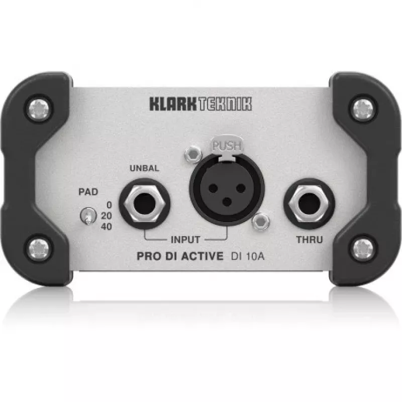Aktywny DI-box Klark Teknik DI 10A 1-kanałowy z zasilaniem phantom 48V