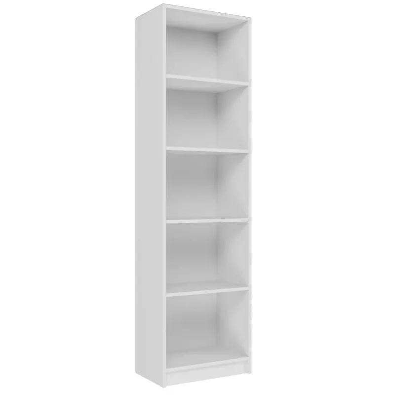 Biurkowa biblioteczka Topeshop R50 BIEL 5 półek biała