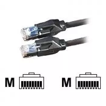 Kabel krosowy Datwyler DATWYLER - RJ-45 (M) - RJ-45 (M) - 10 m - SSTP - CAT 6 - bezhalogenowy - czarny (21.05.0105)