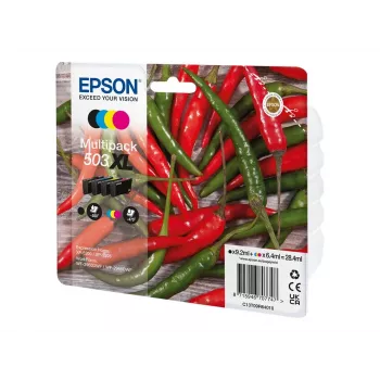 Epson 503XL wkład atramentowy 4 szt. oryginalny High (XL) Yield czarny, cyjan, magenta, żółty