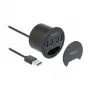 Koncentrator USB DeLOCK 64153 Type-A 5000 Mbit/s Czarny