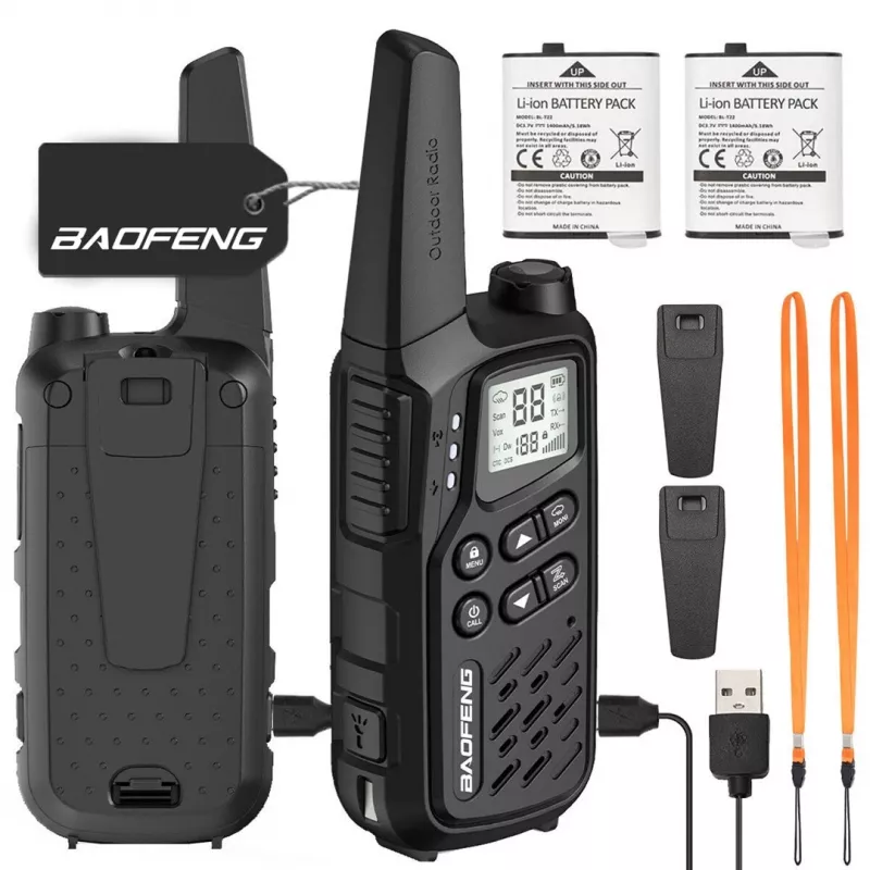 Walkie-Talkie Baofeng BF-T25E Czarny, 2 sztuki