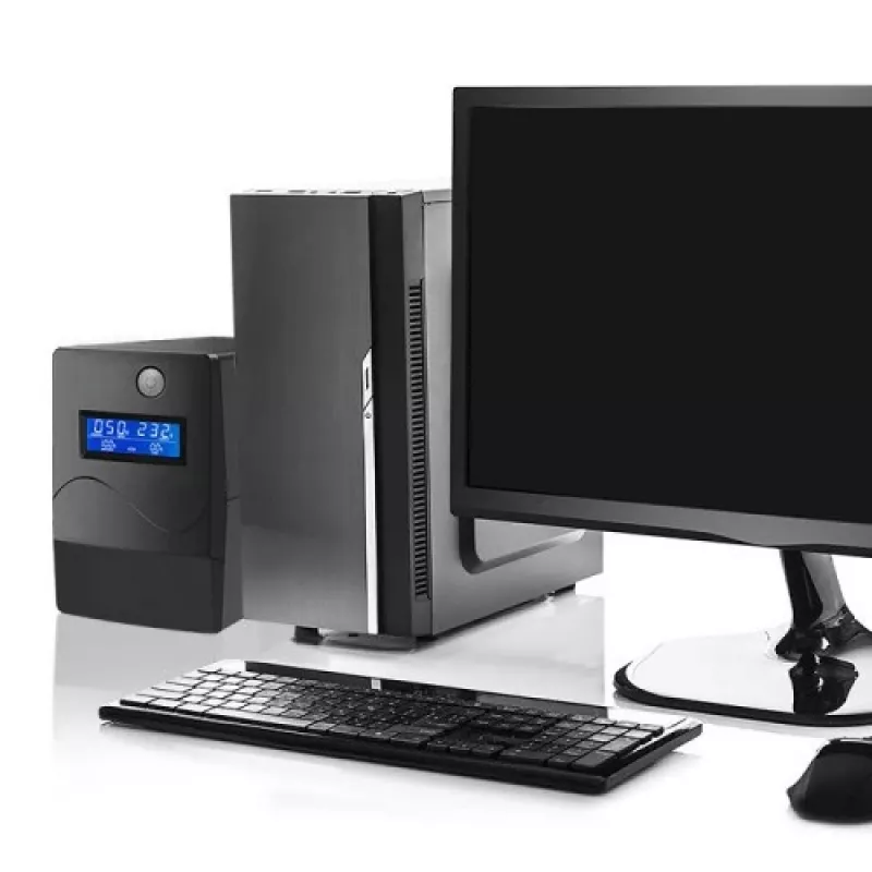 Qoltec Monolith zasilacz awaryjny (UPS) Online 1 kVA 600 W 2 gniazda SCHUKO