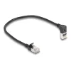 Kabel sieciowy DeLOCK RJ45 kat.6A 0,25 m czarny