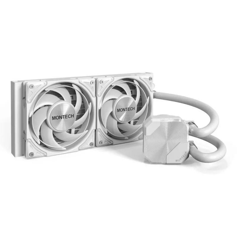 Montech HyperFlow Silent 240 chłodnica procesora All-in-one do cieczy 12 cm Biały 1 szt.