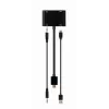Adapter HDMI do VGA GEMBIRD A-HDMIM-HDMIFVGAF-01, wtyk HDMI, wyjście VGA, 0,15 m, czarny