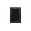 Wolnostojąca szafa 19 cali 22U 800x1000 z drzwiami szklanymi LCD (Flat Pack) V2 czarna