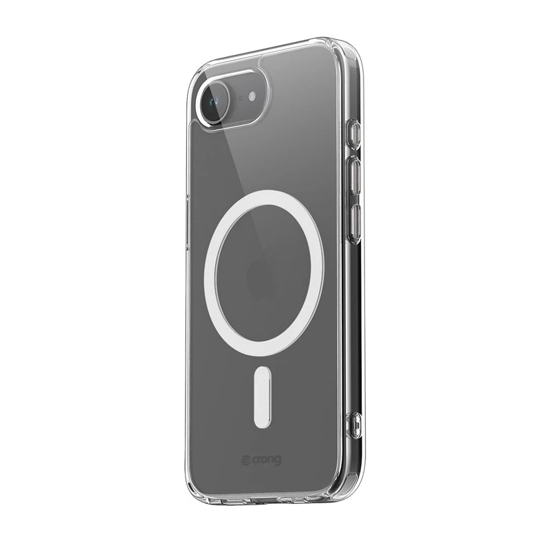 Crong przezroczyste etui MagSafe do iPhone 16e — przezroczysta osłona ochronna, kompatybilne z MagSafe