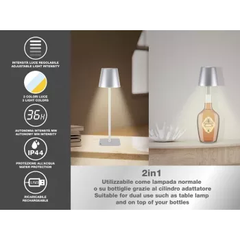 Czajnik elektryczny Beper P201UTP117 1,7 l 2200 W element grzewczy ze stali nierdzewnej bezprzewodowy