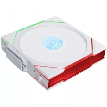 Wentylator obudowy 120 mm Lian Li 12RTLLCD1W1W ARGB Wireless LCD biały