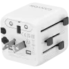 Adapter podróżny CANYON OnTour One EU UK US AUS Biały (CNS-TA1005W) - uniwersalna konwersja wtyczek dla gniazdek EU/UK/US/AUS