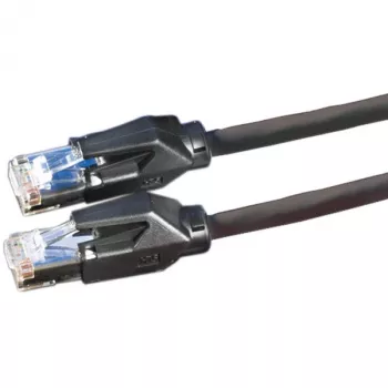 Kabel krosowy DTWYLER kat.6 klasa E S/FTP CU 7702 flex LSOH Hirose TM21 czarny 5m