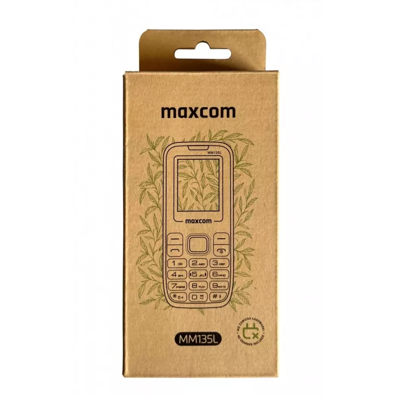Maxcom MM135LITE Classic GSM Pocket Mobile Phone - Niebieski, Niebieski