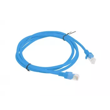 Kabel sieciowy Lanberg PCU6-10CC-0150-B RJ45 Cat6 1.5m niebieski