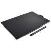 Tablet graficzny Wacom One by Medium, czarny, czerwony, 2540 lpi, 216 x 135 mm, USB