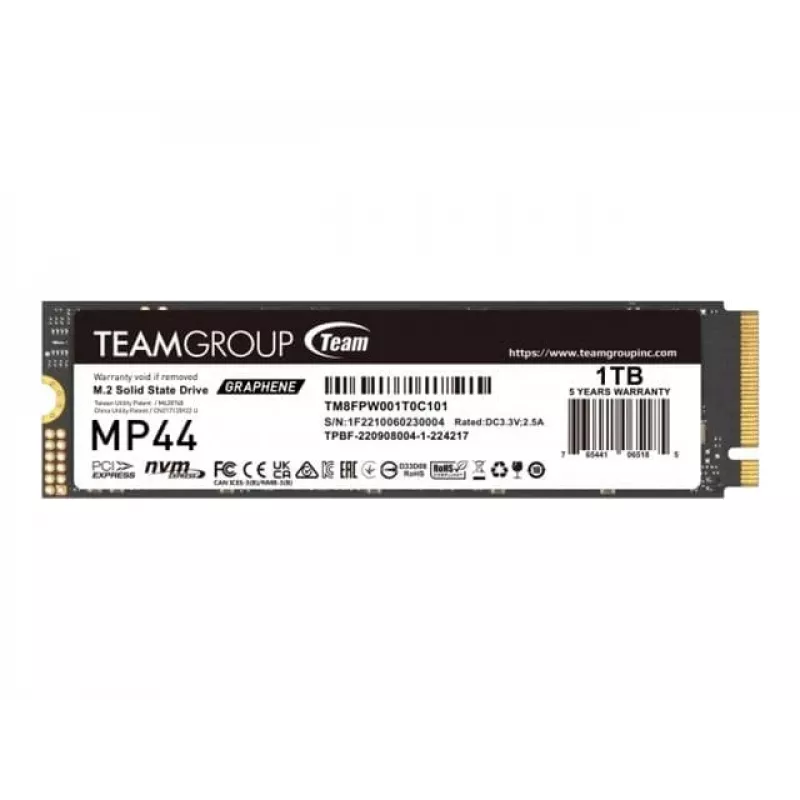 Team Group MP44 - SSD - 1 TB - wewnętrzny - M.2 2280 - PCIe 4.0 x4 (NVMe)