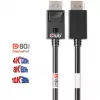 Kabel CLUB3D DisplayPort 2.1 Dwukierunkowy z certyfikatem VESA DP80 4K240Hz, 8K60Hz lub 10K30Hz M/M 1,2m/3,94ft