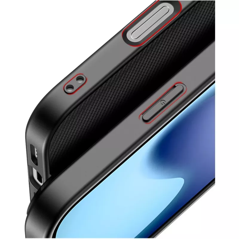 Etui ochronne na telefon Nevox StyleShell NYLO dla iPhone 17, 6,3 cala, czarne