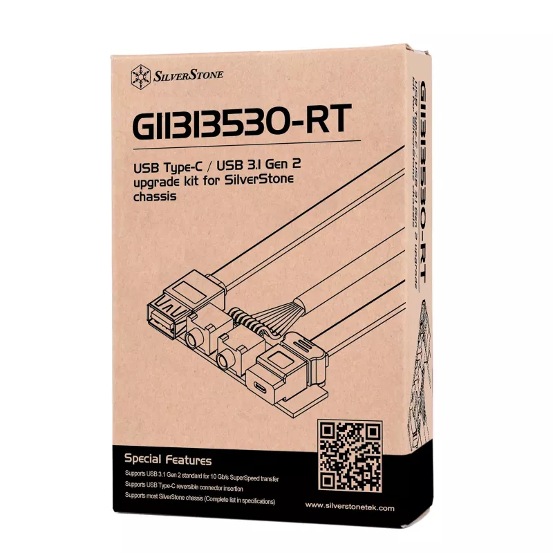 Zestaw modernizacyjny SILVERSTONE SST-G11313530-RT — przedni panel USB Type-C (USB 3.1 Gen 2)
